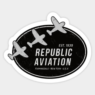 Republic Aviation Logo Sticker